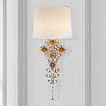 Бра с цветочным основанием и тканевым абажуром Tugella Flower Lamp варинант исполнения - 2 | Loft Concept в Сочи