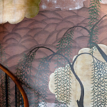 Обои ручная роспись Willow & Waves Original colourway on Edo painted Xuan paper with antiquing варинант исполнения - 2 | Loft Concept в Сочи