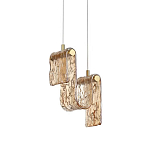 Подвесной светильник волнистой формы из фактурного стекла Wave варинант исполнения - 2 | Loft Concept в Сочи