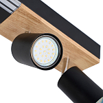 Потолочный светильник черный GAVIN WOOD варинант исполнения - 2 | Loft Concept в Сочи