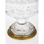 Чаша из прозрачного стекла на ножке с бронзовой ручкой в виде ветки Eden Garden варинант исполнения - 4 | Loft Concept в Сочи