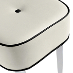 Квадратный мягкий пуф на белых ножках Winton Pouf Square варинант исполнения - 22 | Loft Concept в Сочи