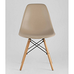 Пластиковый стул на ножках из массива бука Eames Beige варинант исполнения - 4 | Loft Concept в Сочи