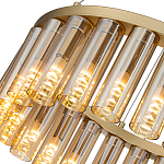 Люстра со стеклянными цилиндрическими плафонами Luminous Cylinders Amber Round варинант исполнения - 5 | Loft Concept в Сочи