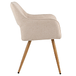 Стул в рогожке бежевого цвета NEASAN STOOL варинант исполнения - 5 | Loft Concept в Сочи