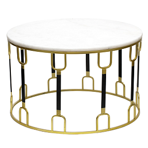 Приставной стол Dorius Side Table white marble