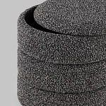 Пуф Three Gray в ткани букле серого цвета варинант исполнения - 5 | Loft Concept в Сочи