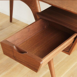 Письменный стол прямоугольный с 2-мя ящиками и полкой Idenontal варинант исполнения - 3 | Loft Concept в Сочи