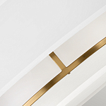 Потолочный светильник с двухслойным белым текстильным абажуром Hinkley варинант исполнения - 5 | Loft Concept в Сочи