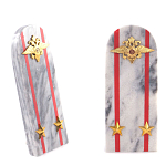 Сувенир Погон МВД из натурального камня мрамор Souvenir Epaulets варинант исполнения - 6 | Loft Concept в Сочи