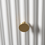 Тумбочка белая круглая с мраморной столешницей Thoroughbass варинант исполнения - 2 | Loft Concept в Сочи