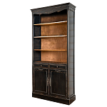 Стеллаж книжный с 4-мя полками и 2-мя ящиками с состаренным эффектом Vintage варинант исполнения - 1 | Loft Concept в Сочи