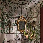 Обои ручная роспись Medici Standard colourway on white Williamsburg варинант исполнения - 1 | Loft Concept в Сочи