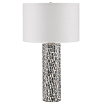 Настольная лампа с узором вдоль колоннообразного основания Scenic Surface варинант исполнения - 3 | Loft Concept в Сочи