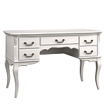 Стол рабочий белый из массива бука с 5-ю ящиками White Provence варинант исполнения - 1 | Loft Concept в Сочи