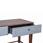 Стол письменный из массива бука с 2-мя ящиками серый Wenge Light варинант исполнения - 4 | Loft Concept в Сочи