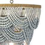 Многоярусная люстра украшенная круглыми бусами Gradient Grey Chandelier варинант исполнения - 2 | Loft Concept в Сочи