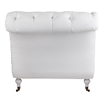 Кушетка белая с мягкой обивкой из велюра Michael Couch варинант исполнения - 3 | Loft Concept в Сочи