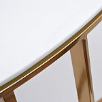 Консоль приставная полукруглая на основании золотого цвета Interior Accent варинант исполнения - 2 | Loft Concept в Сочи