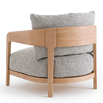 Кресло с каркасом из массива ясеня Deniaud Ash Grey Armchair варинант исполнения - 3 | Loft Concept в Сочи