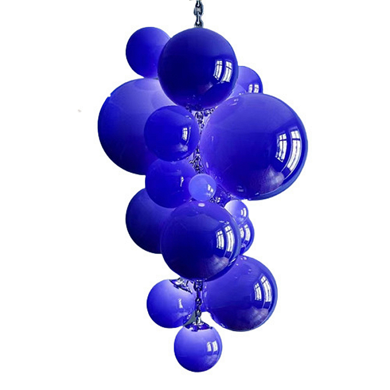 Люстра Grape Balls Синее стекло Сапфирово-синий Люстра Grape Balls Синее стекло Сапфирово-синий в Сочи | Loft Concept