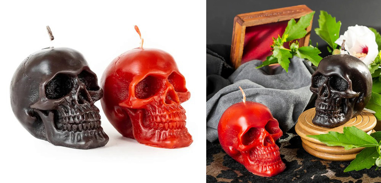 Набор свечей Black Red Skulls Набор свечей Black Red Skulls - Loft-Concept в Сочи