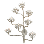 Бра серебряное в виде растения Silver Flower Glade варинант исполнения - 2 | Loft Concept в Сочи