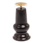 Подсвечник из натурального камня змеевик чёрного цвета Stone Candlestick варинант исполнения - 2 | Loft Concept в Сочи