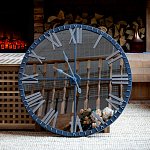 Часы настенные зеркальные с серебряным металлическим циферблатом Mirror Tower Clock варинант исполнения - 5 | Loft Concept в Сочи