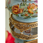 Ваза с птичкой из фарфора с бронзовыми элементами Garden of Eden варинант исполнения - 10 | Loft Concept в Сочи