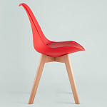 Стул с основой из пластика и мягким сиденьем Arvika Red варинант исполнения - 3 | Loft Concept в Сочи