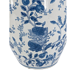 Ваза фарфоровая с узким горлышком и синими цветочными мотивами Independence варинант исполнения - 3 | Loft Concept в Сочи