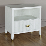 Прикроватная тумбочка с полкой Elsa Dreams White варинант исполнения - 1 | Loft Concept в Сочи