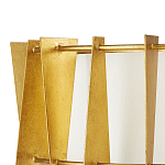 Потолочный светильник круглый с каркасом в форме треугольников и тканевым абажуром Brutal Light варинант исполнения - 2 | Loft Concept в Сочи