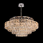 Люстра хрустальная в неоклассическом стиле на серебристом каркасе Majesty варинант исполнения - 5 | Loft Concept в Сочи