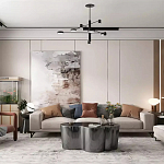 Дизайнерский журнальный стол зеркальный волнистой формы Gytep варинант исполнения - 1 | Loft Concept в Сочи