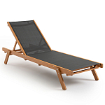 Шезлонг из текстиля и эвкалипта Power of Nature варинант исполнения - 1 | Loft Concept в Сочи