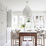 Люстра белая с несколькими ярусами деревянных палочек Bright Wooden Chandelier варинант исполнения - 7 | Loft Concept в Сочи