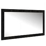 Зеркало настенное прямоугольное цвета угольный камень Stone Effect варинант исполнения - 1 | Loft Concept в Сочи