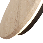 Бра с круглым плафоном из травертина Shaw Marble Lighting варинант исполнения - 5 | Loft Concept в Сочи