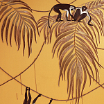 Обои с вышивкой ручной работы Étienne Original colourway on wool sateen варинант исполнения - 1 | Loft Concept в Сочи