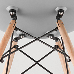 Пластиковый стул на ножках из массива бука Eames Mint варинант исполнения - 8 | Loft Concept в Сочи