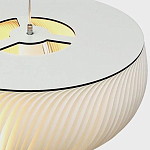 Подвесной светильник с белыми изящными декоративными лепестками Volumetric Petal Lamp варинант исполнения - 9 | Loft Concept в Сочи