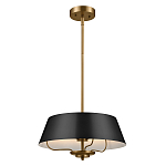 Подвесной светильник с конусовидным металлическим абажуром черного цвета Kichler варинант исполнения - 2 | Loft Concept в Сочи