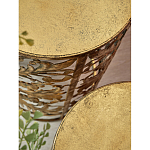 Столик приставной с цветочной резной фактурой Madagascar варинант исполнения - 2 | Loft Concept в Сочи