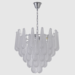 Люстра с подвесками из рифленного стекла в форме капель Textured Glass Chandelier варинант исполнения - 2 | Loft Concept в Сочи