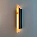 Бра вертикальное с мраморными рассеивателями на черном корпусе Gutter варинант исполнения - 2 | Loft Concept в Сочи