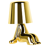 Настольная лампа фигурная цвета золото с гладким абажуром Высота 16 см Sophia варинант исполнения - 2 | Loft Concept в Сочи