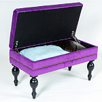 Мягкая банкетка с зоной для хранения Casket Violet варинант исполнения - 4 | Loft Concept в Сочи