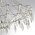 Люстра подвесная из металла с хрустальными прозрачными подвесками Quasar 81 варинант исполнения - 13 | Loft Concept в Сочи